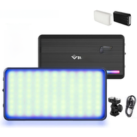 VIJIM VL196/VL120 RGB LED Video Light 2500-9000K Dimmable 12W Fill Light With Diffuser 3000mAh Photography Studio Camera Light