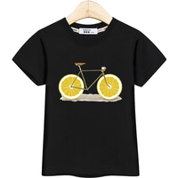 AliExpress Aimi Lakana Children Summer T-shirt Fruit Bicycle Funny Shirt Boys Girls Cartoon Tops Short Sleeve Tees