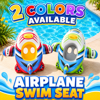 1PC Inflatable Pool Float, PVC Summer Swim Float Air Bed Lake Boat, Swimming Floats with 2 Handles Ride-ons Summer Pool