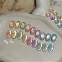 MIANEL 12ML 1-9pcs 2025 New Tyndall Cat Eye Gel Nail Polish Flash Whitening Small Light Bulb Crystal Nail Polish Colorful Nails
