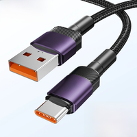 Toocki 6A USB Type C Cable for Xiaomi POCO Samsung Huawei 100W Fast Charging Charger USB C Data Cord TypeC Cable for Realme OPPO
