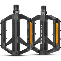 AliExpress PROMEND MTB Bicycle Ultralight Nylon Pedal Anti-Slip DU Bearing Wide Platform Pedal With Reflective Sheet MTB Bike Accessories Only 277g