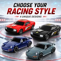 1:20 4WD RC Drift-Auto 2,4 GHz Vollproportionale Fernbedienung Austauschbare Drift- und Rennreifen Getriebe Dämpfung Multi-LED-Licht Renn-Hobby-Spielzeug