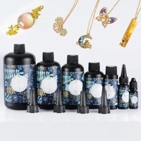 Hard UV Resin Glue Crystal Clear Ultraviolet Curing Solar Cure Sunlight Activated DIY Jewelry Making Tools