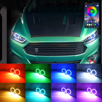 For Ford Mondeo Mk5 V Fusion RF Remote Bluetooth-Compatible App Multi-Color Ultra Bright Rgb Led Angel Eyes Kit Halo Rings