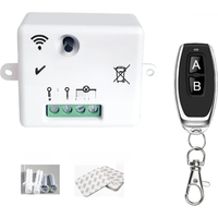 433MHz AC 110V 220V Wireless RF Remote Control Switch 1CH Relay Receiver With ON/OFF Transmitter For Led Light Bulb DIY Control