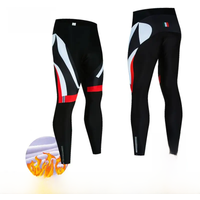 AliExpress Winter Fleece Warm MEN'S Cycling MTB Bib Pants 19D Buffer Gel Cushion Cycling Bib Trousers Thermal Fleece Mountain Bike Trousers