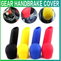 STONEGO Auto Auto Manuelle Silikon Shift Getriebe Kopf Knopf Abdeckung Handbremse Handbremse Abdeckungen Hülse Fall Haut Schutz Auto Styling