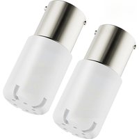 2pcs 12V White 67 89 97 631 5007 R5W R10W 1156 LED Bulb BA15S Car Reverse Under Hood RV 1003 1141 Interior Dome Light 7506 P21W