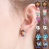 Gabbys Dollhouses Stud Earrings Women Cartoon Anime Figure Cosplay Acrylic Kawaii Earring Girls Jewelry Accessories Cute Gift