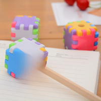 Kawaii Creative Blocks Pencil Sharpener Stationery School Office Supplies Novelty Gift Cube Funny