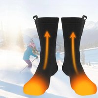AliExpress Winter Heated Socks USB Thermal Stockings 5V Long Warmth StockingHeating Foot Warmer Electric Socks Warm Sock Cycling Ski