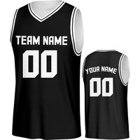 Custom Basketball Jersey Black Personalized Printed Your Own Name Number Men/Women/Kids Quick Dry Sleeveless Shirts