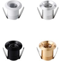 1W 3W LED Recessed Cabinet Mini Spot Light AC85-265V Downlight DC12V Jewelry Show Led Light Bulb Room Ceiling Lamp