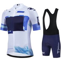 AliExpress MOVISTAR Movistar Pro Team Summer Cycling Jersey Suit Men's Breathable Mountain Bicycle Clothing Set Bike Mountain Maillot Ropa Ciclismo