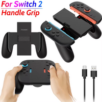 Gamepads Grip for Nintendo Switch 2 Joy-Con Charging Grip Portable Charger Dock ABS Controller Charger Handle Bracket Holder