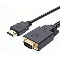 HDMI-Compatible to VGA Adapter Connect to Line Converter Cable 1.8M FHD 1920*1080P For Desktop Laptop PC TV Monitor Projector