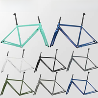 AliExpress NONE SEABOARD Road Bicycle Frame Gravel Off-Road Disc Brake Aluminum Frame 700C Cylinder Shaft With Carbon Fork Thru Axle 12x142mm