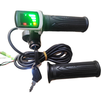 AliExpress NONE 24V 36V 48V Electric Bicycle Twist Throttle Accelerator Gas with LCD Display and Key Lock for Electric Bike/Scooter e-bike Parts