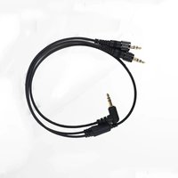 Canfon 3.5mm 2 TRS Nut Lock Plug Stereo Cable Compatible with Sony URXP03D D11 V1 D21 Wireless Microphones for Camera Recording