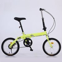 AliExpress OLOME Wholesale 16 Inch Variable Speed Folding Bicycles For Adult Students Men And Women Single Speed Portable Bicycles Gift Bikes