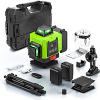 Niveau laser 4D 16 lignes 360° ° Faisceaux laser verts super puissants à levage automatique horizontal et vertical