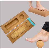 Cork Balance Board Foot Strengthener Core Strength Exercise Resistance Bands Home Core Strength Pilate Gym Balancing Equipment