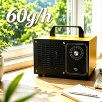 Generator ozonu 60g/h, oczyszczacz powietrza, komercyjna maszyna ozonująca 120W, eliminator zapachów do domu, piwnicy, kuchni, dla zwierząt, usuwający dym i zapachy w samochodzie.