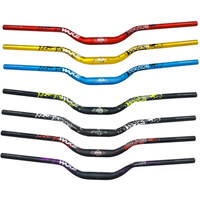 AliExpress NONE Wake 31.8MM Mountain Bike Handlebar Aluminum Alloy Bicycle Riser Handlebar 55MM Rise 780MM Length Bicycle Bar with Matte Surface