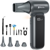 Foursun TF100 Turbo Fan 150000RPM Electric Air Duster Air Blower 4-Gear Brushless Motor for Car/PC/Home/Pet/Outdoor Cleaning