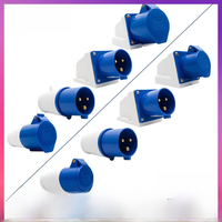 IP44 Industrial Socket 3 PIN Waterproof Connector 16A 32A Socket Industrial Male Female Electric Plug 240V Wall Mount Plug 1pcs