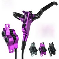 AliExpress NONE SPEEDONE SOLDIER 2 Four Piston Hydraulic Disc Brake for MTB Bike 850/1600mm Cooling Pads 4 Piston Oil Pressure DH E-bike Brake