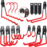 AliExpress NONE Heavy Duty Metal Garage Hook Organizer Wall Mount Bike Hanger Hooks Anti-slip Storage Hook For Ladders Garden Tool
