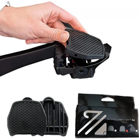 AliExpress Road Bike Pedals Adapter Self-lock Clips for SPD KEO Bicycle Lock Pedal Converter for Shimano SPD for LOOK KEO Bike Flat Pedal