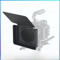 SmallRig Matte Box with Adjustable Clamp and VND Kit w Top Flag Lens Hood, for Mirrorless DSLR Cameras, 67-82mm Adjustable -4411
