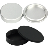 2Pcs Metal Rear Lens Cap Silver Black Protective Rear Cap for M39 39mm Thread Screw Mount Camera Lenses Accessories