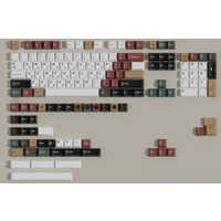 Retro Mixed Lights Keycaps 151 Keys Dye Sub Cherry US/KR For Mechanical Keyboards 2.25U/2.75u/3U Space Keys AZERTY GMMKPRO