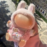 Labubu Doll Accessories Dollhouse Mini DIY Camera Dress Up Plush Toy for 17cm Hanging Neck Accessories Dollhouse Pendant