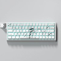 73 Keys Translucent Gojo Satoru Keycaps Side Print Keycap Black Keycap PBT Dye-Sub Cherry Fits 60 65 68 Mechanical Keyboard Cap