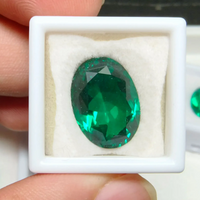 Pretty Nano Emerald Gemstone 13x18mm Oval Cut Large Size VVS Loose Gemstone for Jewelry Making/Collection/Setting Stone
