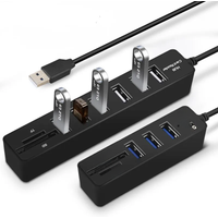 USB Hub 3/6 Port Expander Adapter Multi Micro USB/Type C USB Splitter TF SD Card Reader All In One For Macbook PC Phone Tablet