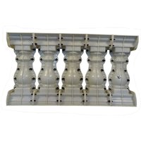 5 Per Meter High 55cm ABS Terrace Casting decorative handrail vase column concrete Fence form balustrade mold
