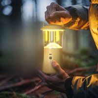 LED Camping Lights 360° Outdoor Waterproof Portable Hanging Lamp USB Rechargeable Stepless Dimming Lighting for Hiking Tent Chan