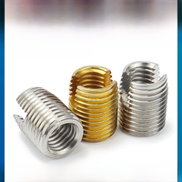 2/ 5/ 10pcs M2 M2.5 M3 M4 M5 M6 M8 ~M16 Galvanized/ Stainless Steel Thread Repair Insert Slotted Self-tapping Screw Sleeve Nuts