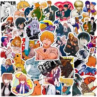 AliExpress GOGOTU 10/30/50PCS Chainsaw Man Stickers Cool Animation Decals Cool Cartoon Toy Luggage Fridge Laptop Guitar Bike Skateboard Sticker