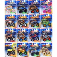 2025 Hot Wheels Monster Trucks HW Tiger Shark Bigfoot Poppy 1/64 Scale Die-Cast Model Car Toy for Boys Gift FYJ44