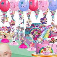 jojo siwa beautiful themed gender reveal party decorations set latex balloons banner princess girl party supplies decoration