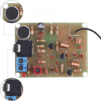 FM Radio Transmitter DIY Kit With Microphone Adjustable 88-108MHz Wireless Transmitter DC 3V DIY Soldering Practice