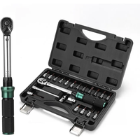 AliExpress 1/4'' Drive 2-24N.m Precise Double Scale Torque Wrench Set MTB Bike Socket Spanner Bicycle Motorcycle Ratchet Repair Toolbox Kit
