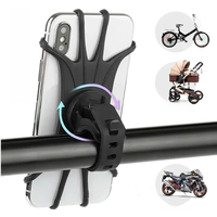 AliExpress NONE Universal Scooter Accessories Shockproof Elastic Silicone Bracket Mobile Phone Holder Cycling Bike Mtb DVR GPS Support Bracket